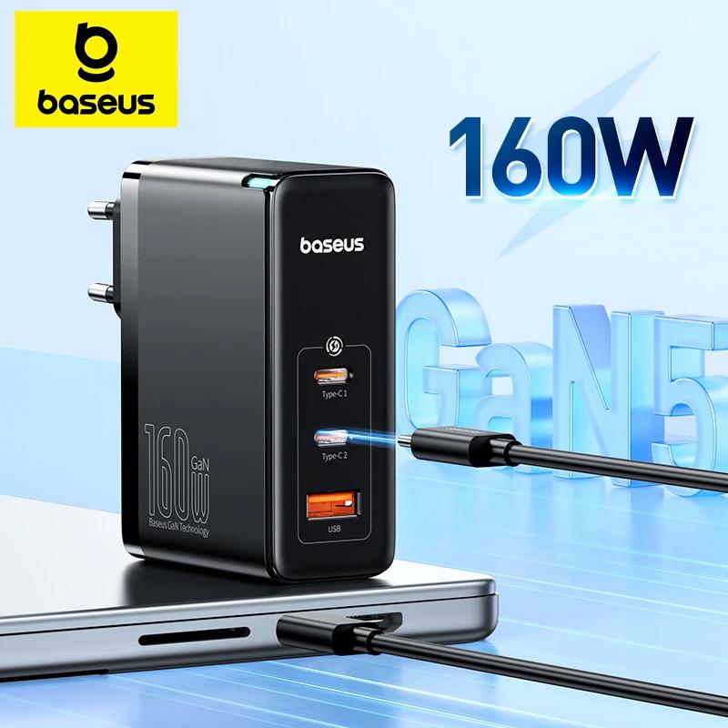 Baseus 160W GaN  , Ʈ º  15 14 CŸ , USB ޴  , PD3.1 QC PPS 